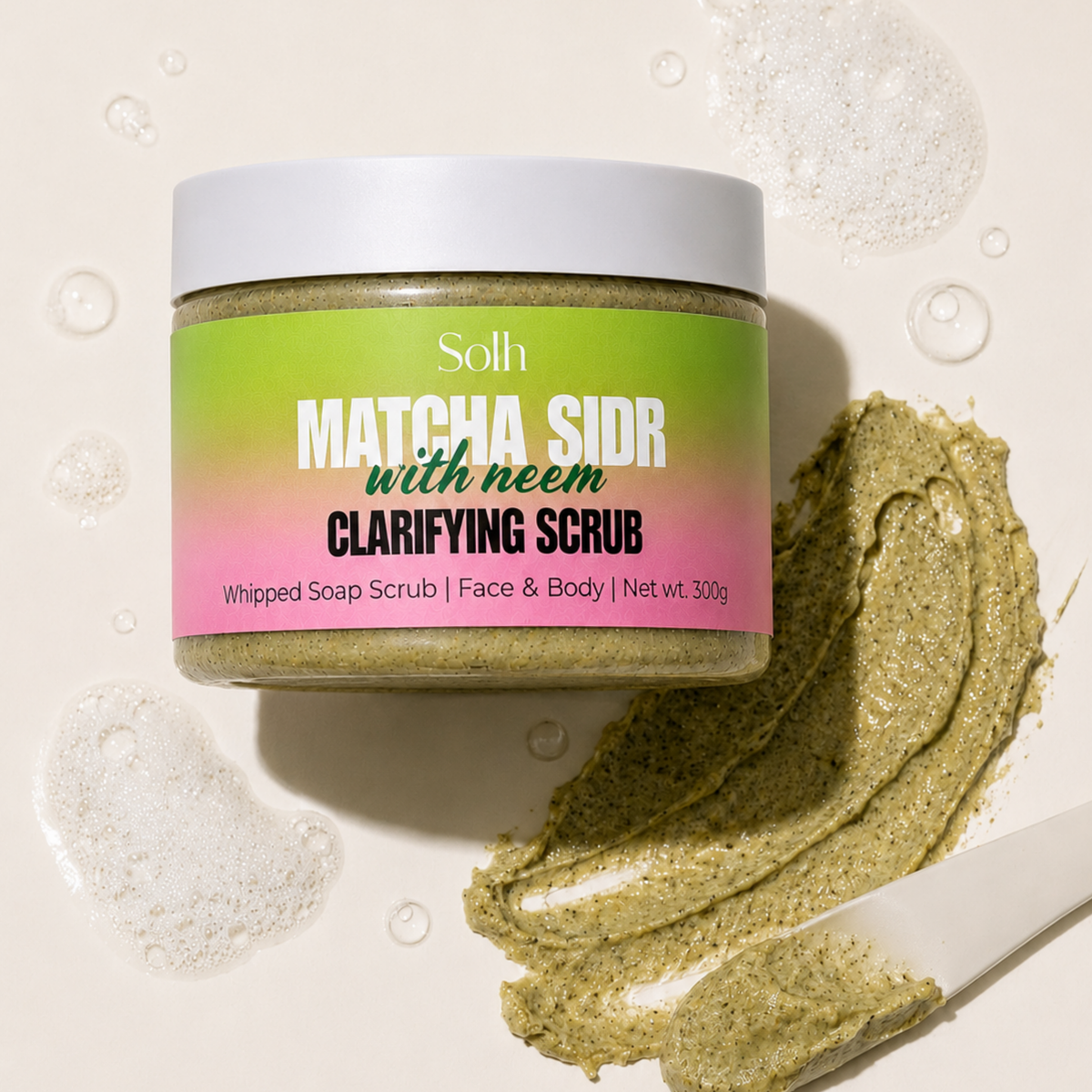 Matcha Sidr - Whipped Soap Scrub
